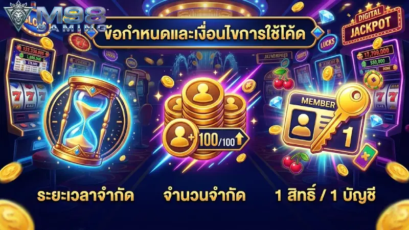 ข้อควรระวังและเงื่อนไขสำคัญในการใช้งานโค้ดของขวัญ