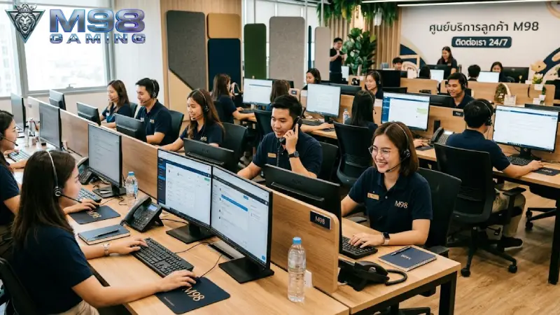 ติดต่อ M98 ช่องทางการสนับสนุนลูกค้าและบริการดูแลสมาชิก