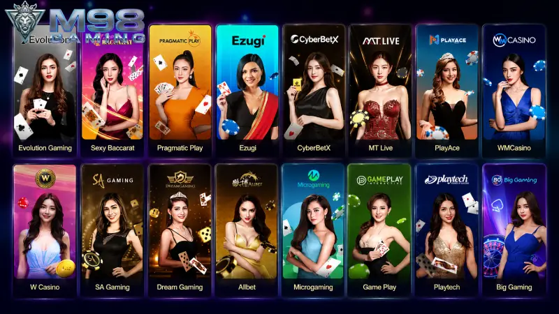แนะนำสัญญานคาสิโนออนไลน์ยอดนิยมบนระบบ M98